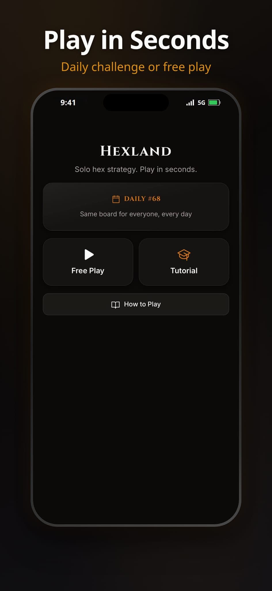 Hexland – Solo Hex Strategy screenshot 1